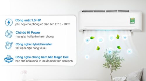 Máy lạnh Toshiba Inverter 1.5 HP RAS-H13S5KCV2G-V