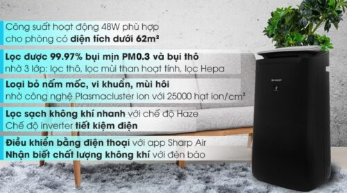 Máy lọc không khí Sharp FP-J40E-W 23W