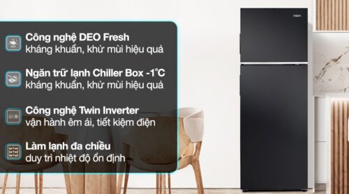 Tủ lạnh Aqua Inverter 236 lít AQR-T260FA(FB)