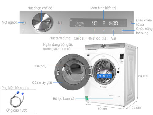 Máy giặt Samsung Inverter 9 Kg WW90TP54DSH/SV 10 11 31
