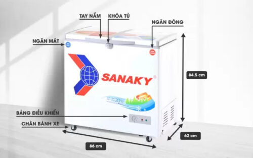 Tủ đông mát Sanaky VH-2599W1 250 lít 2 2 16