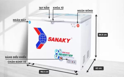 Tủ đông mát Inverter Sanaky VH-2599W3 250 lít 2 2 17