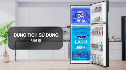 Tủ lạnh Hitachi Inverter 366 lít R-FVX480PGV9 GBK 2 2 62