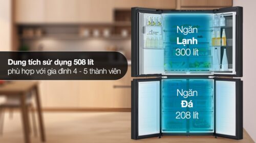 Tủ lạnh LG Inverter 508 lít Multi Door InstaView LFI50BLMAI 2 2 67