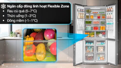 Tủ lạnh Toshiba Inverter 515 lít Multi Door GR-RF677WI-PGV(22)-XK 2 3 82