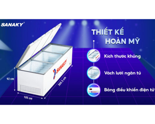 Tủ Đông Sanaky Inverter 1500 lít VH-1799HY3 4 4 21