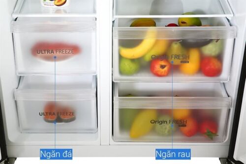 Tủ lạnh Toshiba Inverter 555 lít Side By Side GR-RS696WI-PMV(60)-AG 4 5 70