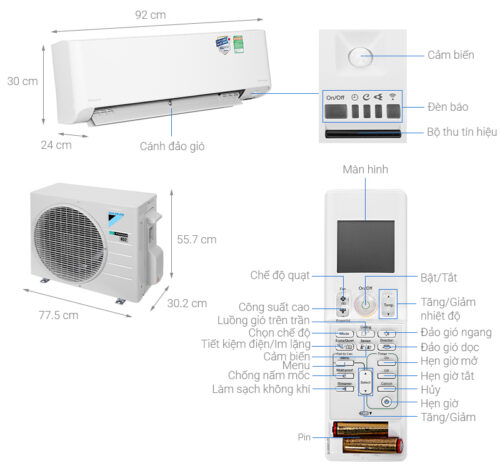 Máy lạnh Daikin Inverter 1 HP FTKZ25VVMV 4 5 84