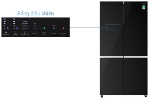 Tủ lạnh Hitachi Inverter 569 lít Multi Door R-WB640VGV0 GBK 7 8 36