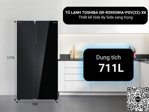 Tủ lạnh Toshiba Inverter 711 lít Side By Side GR-RS905WIA-PGV(22)-XK 8 8 50