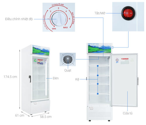 Tủ mát Sanaky 300 lít VH-3089K 7 9 16