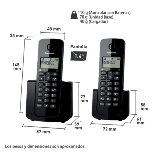 Điện thoại Panasonic KX-TGB112 - Dòng máy 1 mẹ 1 con 1 Điện thoại Panasonic KX-TGB112 1