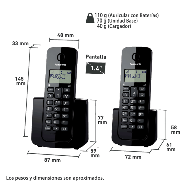 Điện thoại Panasonic KX-TGB112 1 Điện thoại Panasonic KX-TGB112 1