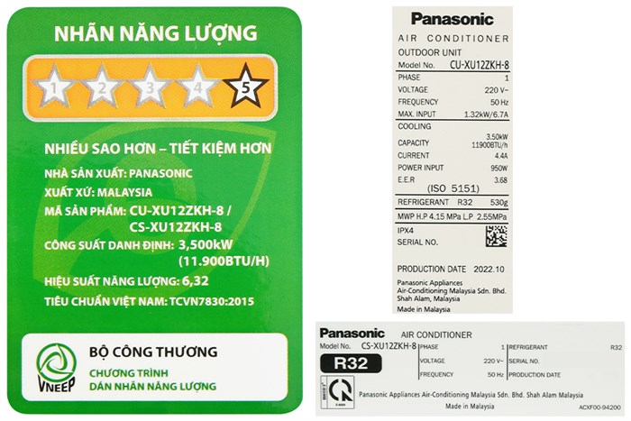 Máy lạnh Panasonic Inverter 1.5 HP CUCS-XU12ZKH-8 04 Máy lạnh Panasonic Inverter 1.5 HP CUCS-XU12ZKH-8 04