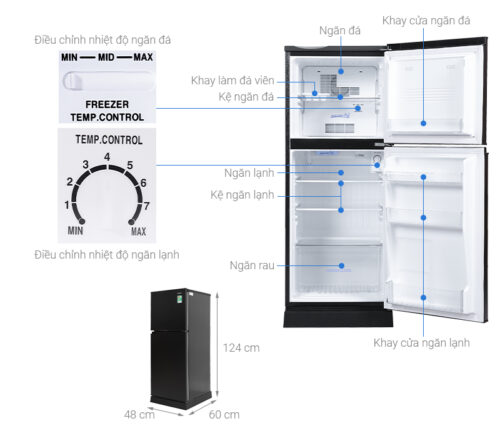 Tu lanh Aqua 130 lit AQR T150FABS 3