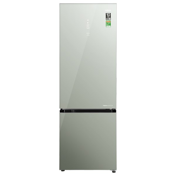 Tủ lạnh Aqua Inverter 324 lít AQR-B380MA(GM) Ngăn đá dưới-1 Tu lanh Aqua Inverter 324 lit AQR B380MAGM Ngan da duoi 1