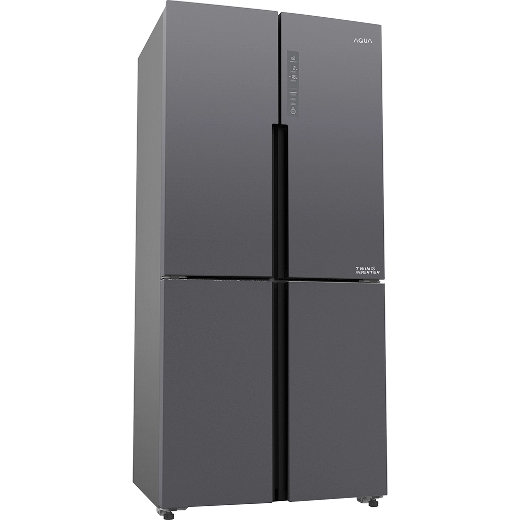 Tủ lạnh Aqua Inverter 4 cửa 456 lít AQR-M530EM(SLB)-1 Tu lanh Aqua Inverter 4 cua 456 lit AQR M530EMSLB 1