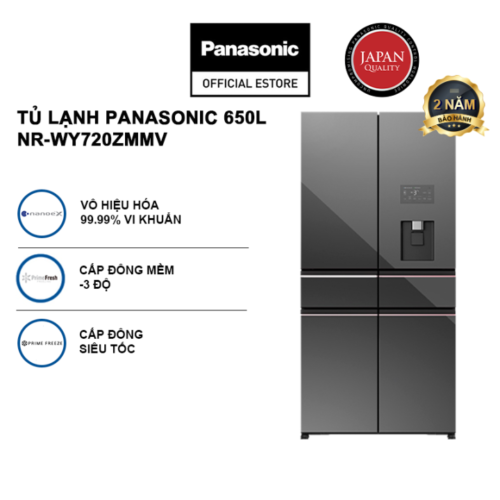 Tu lanh Panasonic Inverter 650 lit NR WY720ZMMV 5