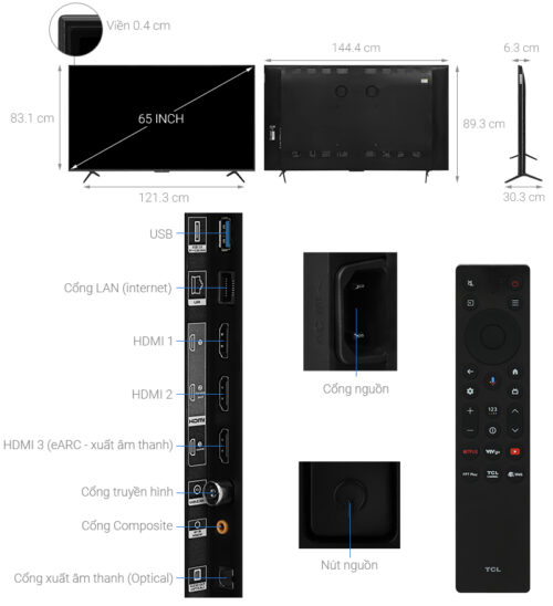 google tivi qd mini led tcl ai 4k 65 inch 65c6ks note 638780801843056711