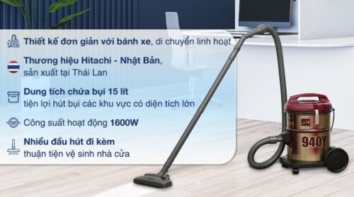 Máy hút bụi Hitachi CV-940Y