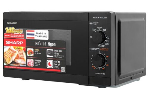 Lò vi sóng có nướng Sharp R-G211TV-BK 21 lít 1 lo vi song co nuong sharp r g211tv bk 21 lit 2 700x467 1