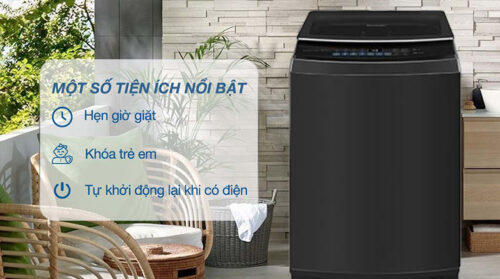 Máy giặt cửa đứng sharp 10.5kg ES-TM105CD-DS