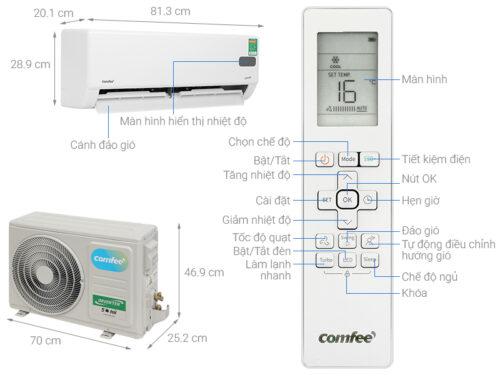 Máy lạnh Comfee Inverter 1.5 HP CFS-13VGPF 3 n 638786843381976185