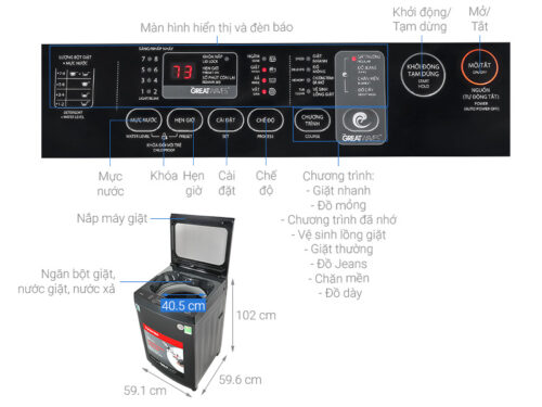 Máy giặt Toshiba Inverter 13 kg AW-DM1400LV(MK) 9 note 639129715552937863