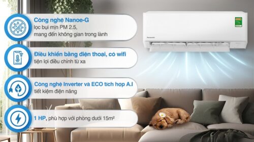 Máy lạnh Panasonic Inverter 1 HP CU/CS-RU9CKH-8