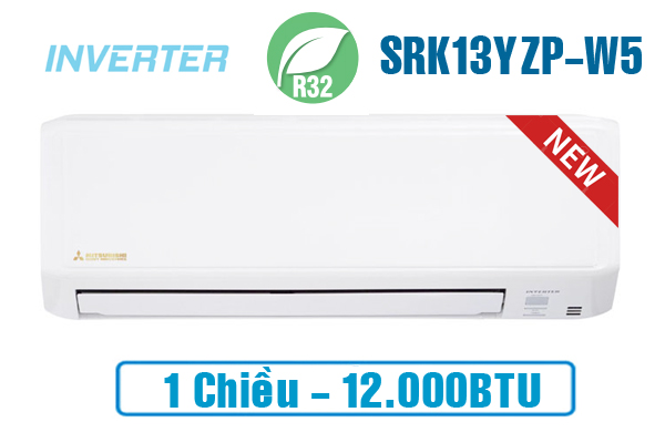 Điều hòa Mitsubishi heavy SRK13YZP-W5 12000 1 chiều inverter srk13yw 6cHg8i