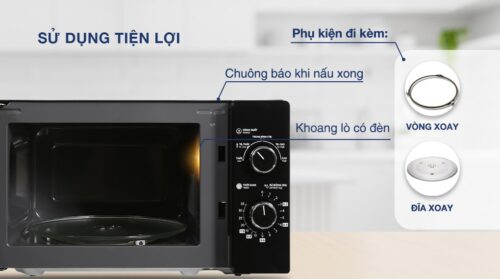 Lò vi sóng Toshiba MWP-MM20P(BK) 20 lít 1 vi vn toshiba mwp mm20p bk 20 lit 4